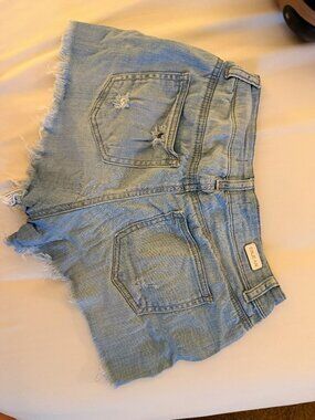 Eleven Distressed Denim Cutoff Shorts - Medium